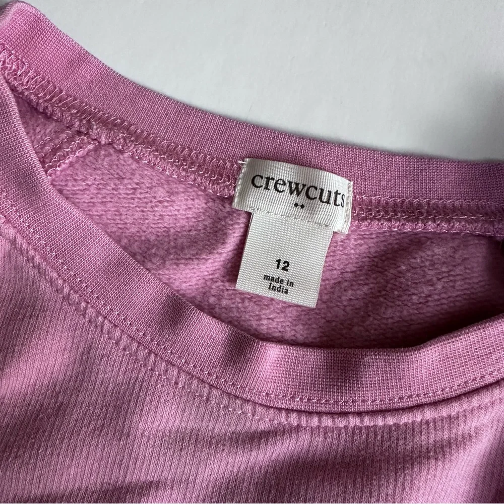 Crewcuts crewneck sweatshirt with sequin star elbow patches